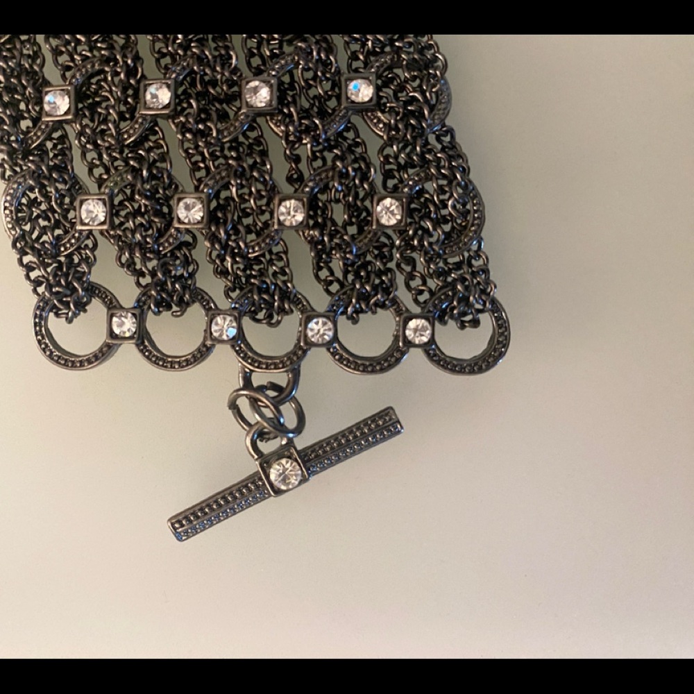 Gothic Rhinestone Chain Bracelet - Picture 4 of 5